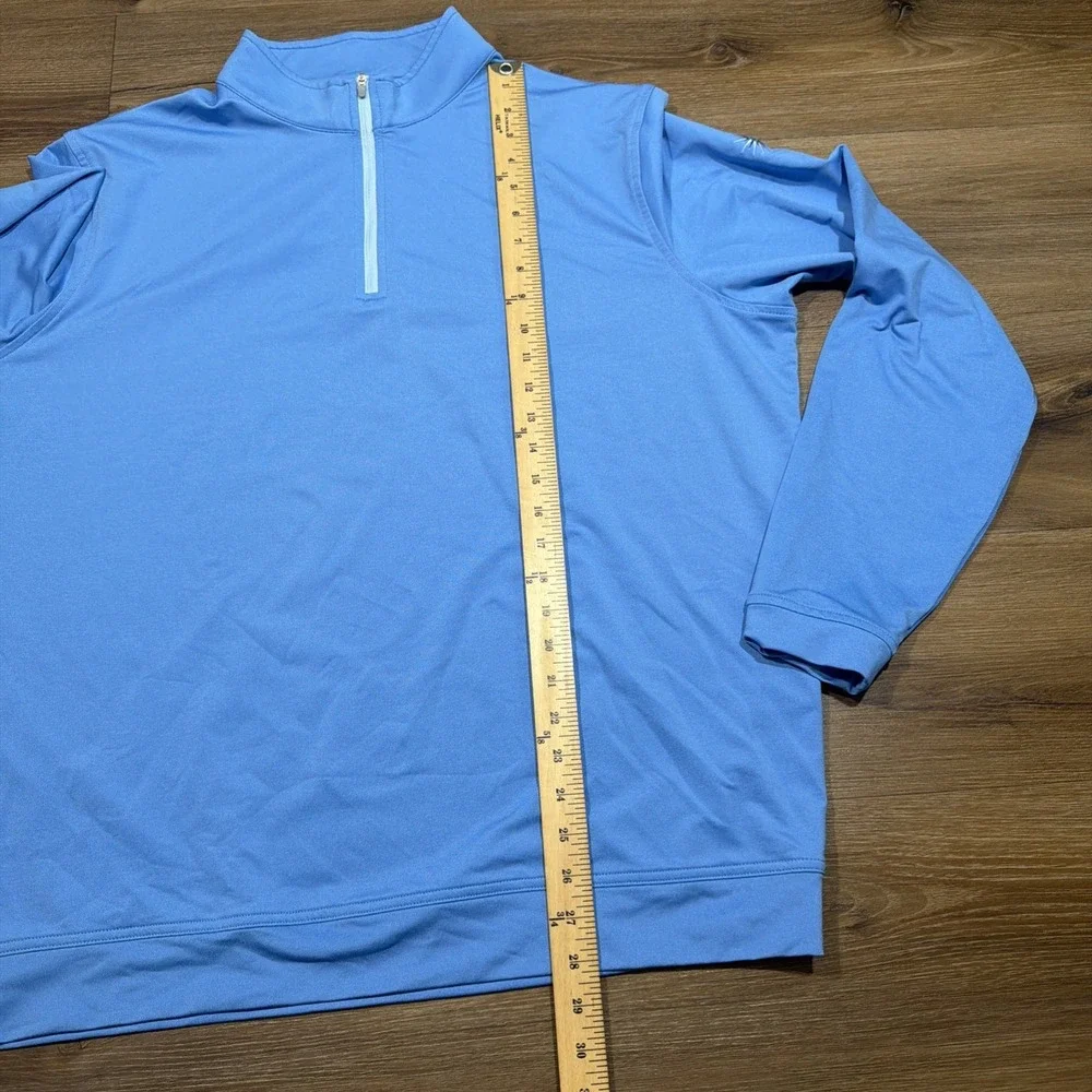 Peter Millar Pullover Mens XL Perth Melange Performance 1/4 Zip Golf Briarwood